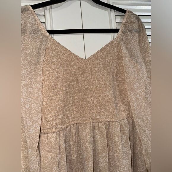 Japna Women’s Smocked Sweetheart Neckline Floral Boho Dress Size‎ S - Picture 3 of 8